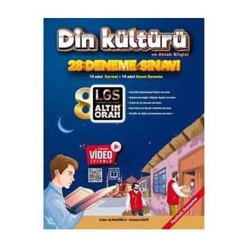 8. Sınıf LGS Din Kültürü Ve Ahlak Bilgisi 28 Deneme Sınavı - Altın Oran Yayınları