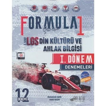 8. Sınıf LGS Din Kültürü ve Ahlak Bilgisi Formula Serisi 1. Dönem 12 Denemeleri - Son Viraj Yayınları