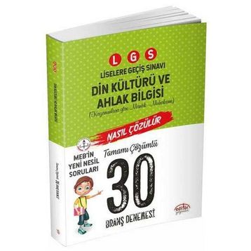 8.Sınıf LGS Din Kültürü ve Ahlak Bilgisi Mantık ve Muhakeme Soruları Nasıl Çözülür Yeşil Kitap - Editör Yayınları
