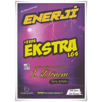 8. Sınıf Lgs Enerji İlk Yarı 1.Dönem Evde Ekstra Soru Kitabı-Palme Yayınları