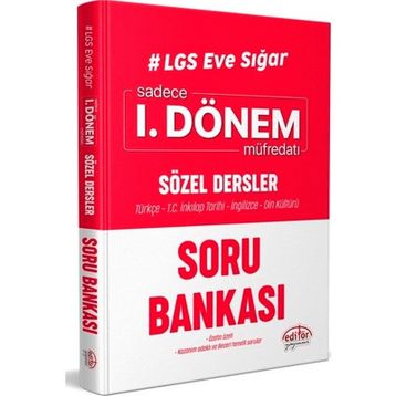 8. Sınıf LGS Eve Sığar Sadece 1. Dönem Sözel Dersler Soru Bankası-Editör Yayınları