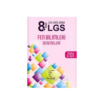 8. Sınıf LGS Fen Bilimleri 20 Deneme Karekök Yayınları