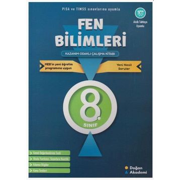 8. Sınıf Lgs Fen Bilimleri Kazanım Odaklı Çalışma Kitabı-Doğan Akademi
