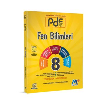 8. Sınıf LGS Fen Bilimleri PDF Planlı Ders Föyü Martı Okul M+ Yayınları