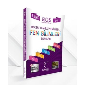 8. Sınıf LGS Fen Bilimleri ROS Beceri Temelli Yeni Nesil Soru Bankası-​Karekök Yayınları
