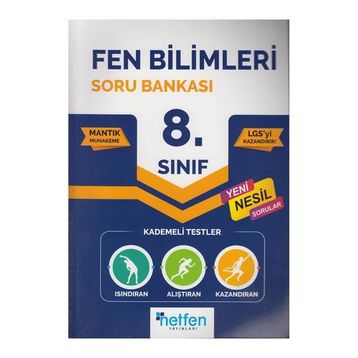 8. Sınıf LGS Fen Bilimleri Soru Bankası Netfen Yayınları