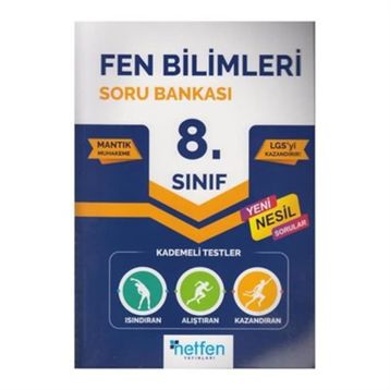 8. Sınıf LGS Fen Bilimleri Soru Bankası Netfen Yayınları