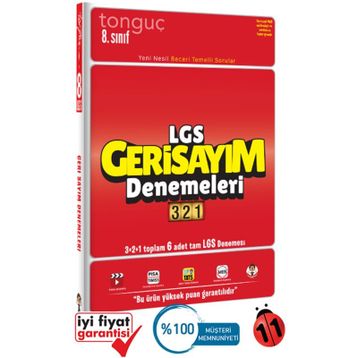 8. Sınıf LGS Geri Sayım Denemeleri 321-Tonguç Yayınları