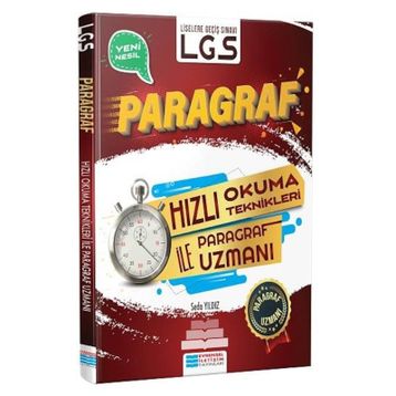 8.Sınıf LGS Hızlı Okuma Teknikleri ile Paragraf Uzmanı-Evrensel İletişim Yayınları