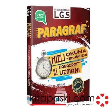 8.Sınıf LGS Hızlı Okuma Teknikleri ile Paragraf Uzmanı-Evrensel İletişim Yayınları