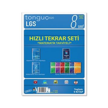 8. Sınıf LGS Hızlı Tekrar Seti Matematik Takviyeli - Tonguç Akademi Yayınları
