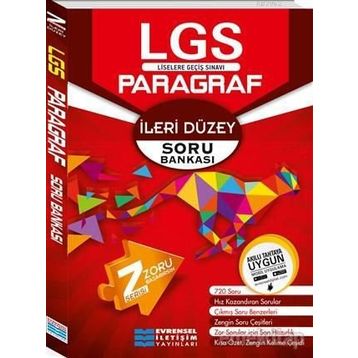 8. Sınıf LGS İleri Düzey Z Serisi Paragraf Soru Bankası / Kollektif / Evrensel İletişim Yayınları