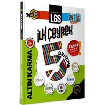 8. Sınıf LGS İlk Çeyrek 5'li Deneme - Altın Karma Yayınları