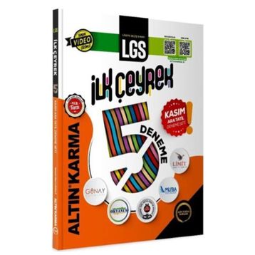 8. Sınıf LGS İlk Çeyrek 5'li Deneme - Altın Karma Yayınları