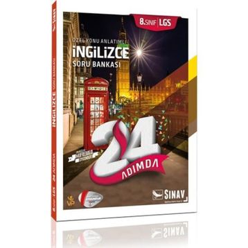 8. Sınıf LGS İngilizce 24 Adımda Özel Konu Anlatımlı Soru Bankası Sınav Yayınları