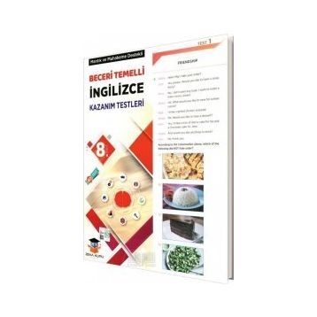 8. Sınıf LGS İngilizce Beceri Temelli Kazanım Testleri Zeka Küpü Yayınları