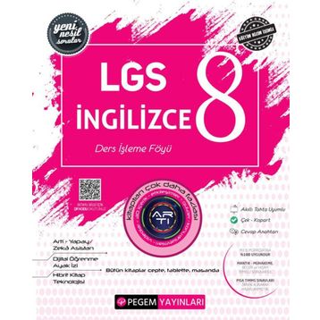 8. Sınıf LGS İngilizce Ders İşleme Föyü - Pegem Akademi Yayınları