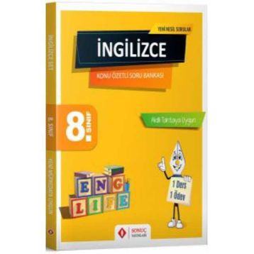 8. Sınıf LGS İngilizce Konu Özetli Soru Bankası Sonuç Yayınları