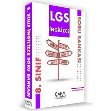 8. Sınıf LGS İngilizce Soru Bankası-Çapa Yayınları