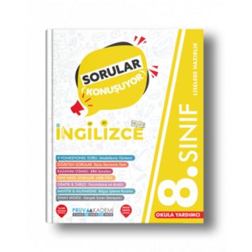 8. Sınıf LGS İngilizce Sorular Konuşuyor Soru Bankası-Pruva Yayınları