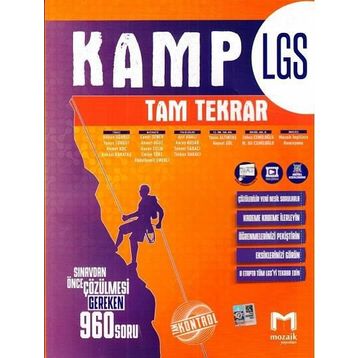 8. Sınıf LGS Kamp Tam Tekrar - Mozaik Yayınları