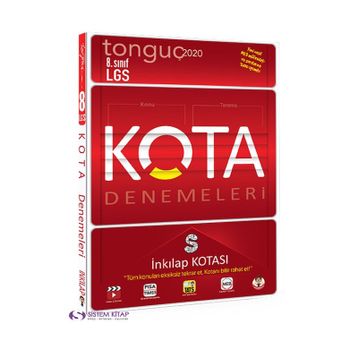 8. Sınıf LGS Kota Konu Taramaları İnkılap Tarihi Kotası Tonguç Akademi Yayınları