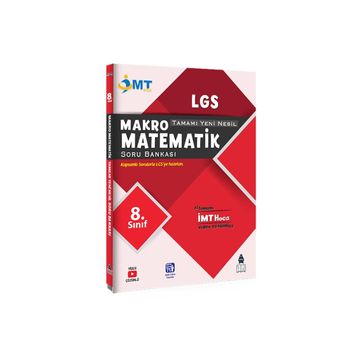8. Sınıf LGS Makro Matematik Tamamı Yeni Nesil Soru Bankası İMT Hoca Yayınları