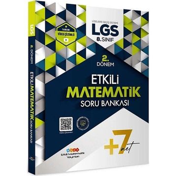 8. Sınıf LGS Matematik 2. Dönem Soru Bankası Etkili Matematik Yayınları