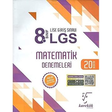 8. Sınıf LGS Matematik 20'li Deneme Sınavı - Karekök Yayınları