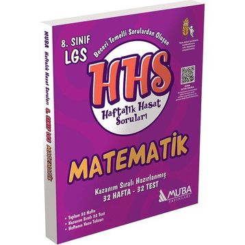 8.Sınıf LGS Matematik Haftalık Hasat Soruları HHS Muba Yayınları