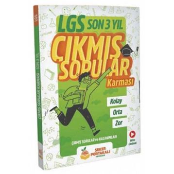 8. Sınıf Lgs Son 3 Yıl Çıkmış Sorular Kitabı - Şeker Portakalı Yayınları
