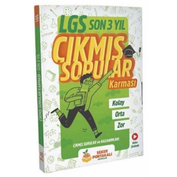 8. Sınıf Lgs Son 3 Yıl Çıkmış Sorular Kitabı - Şeker Portakalı Yayınları