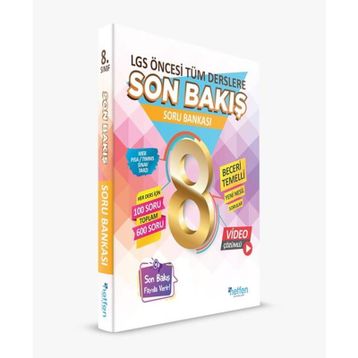 8.Sınıf LGS Son Bakış Soru Bankası-Netfen Yayınları