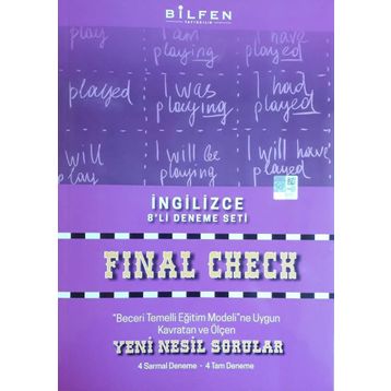 8. Sınıf Lgs Son Kontrol İngilizce Denemesi-Bilfen Yayınları