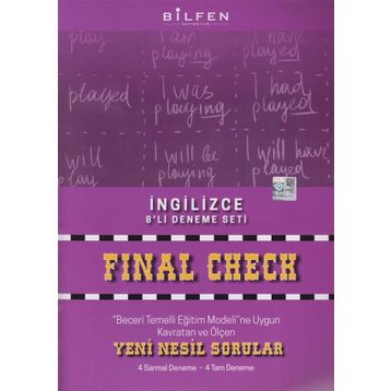 8. Sınıf Lgs Son Kontrol İngilizce Denemesi-Bilfen Yayınları