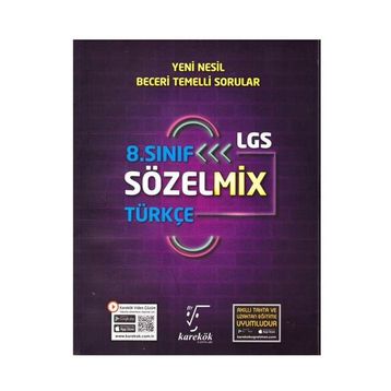 8. Sınıf Lgs Sözelmix Türkçe - Karekök Yayınları