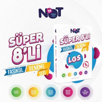 8.sınıf Lgs Süper 8li Fasikül Deneme Seti-Binot Yayınları