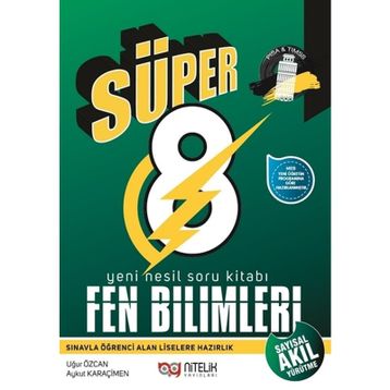 8. Sınıf LGS Süper Fen Bilimleri Yeni Nesil Soru Kitabı-Nitelik Yayınları