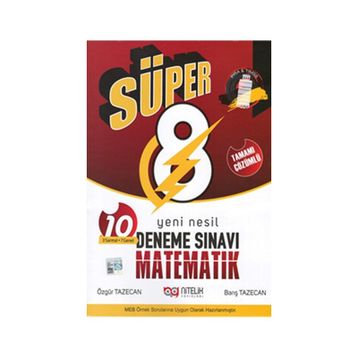 8. Sınıf Lgs Süper Matematik 10 Deneme-Nitelik Yayınları