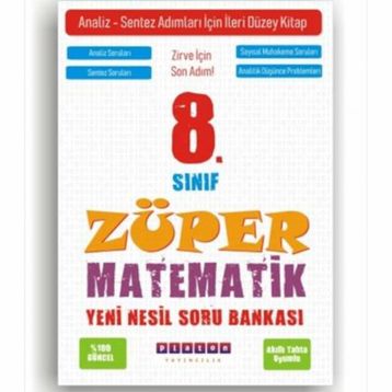 8. Sınıf Lgs Süper Zeka Matematik Soru Bankası-Nartest Yayınları