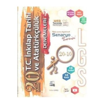 8. Sınıf LGS T.C. İnkılap Tarihi ve Atatürkçülük 20 Deneme Özel Baskı - Tanım Yayınları