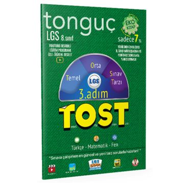 8. Sınıf LGS Tost 3. Adım Deneme Tonguç Akademi Yayınları