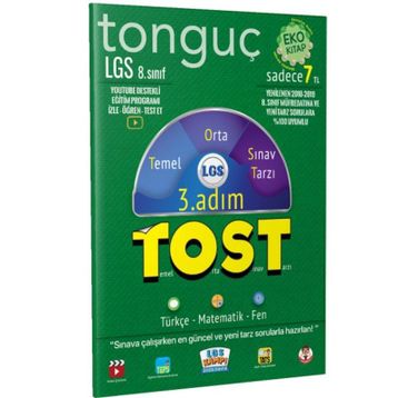 8. Sınıf LGS Tost 3. Adım Deneme Tonguç Akademi Yayınları