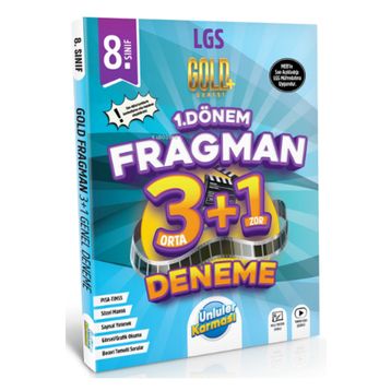 8. Sınıf LGS Tüm Dersler 1. Dönem Fragman 3+1 Deneme Gold Serisi - Ünlüler Karması