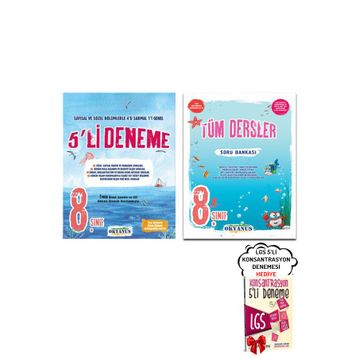 8. Sınıf LGS Tüm Dersler Soru Bankası ve 5'li Deneme Seti Okyanus Yayınları
