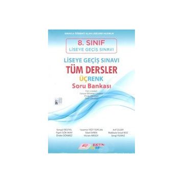 8. Sınıf LGS Tüm Dersler Üçrenk Soru Bankası Esen Yayınları