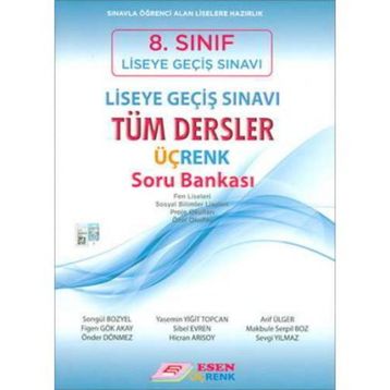 8. Sınıf LGS Tüm Dersler Üçrenk Soru Bankası Esen Yayınları