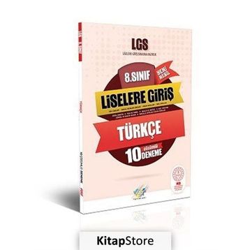 8. Sınıf LGS Türkçe 10 Çözümlü Deneme Kollektif FDD Yayınları