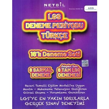 8. Sınıf LGS Türkçe Deneme Periyodu - Netbil Yayınları