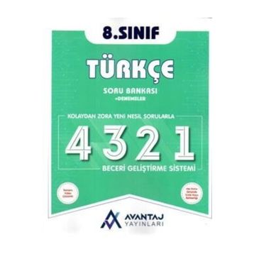 8. Sınıf LGS Türkçe Soru Bankası+Denemeler-Avantaj Yayınları